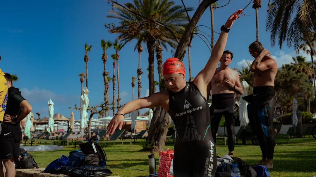 Cyprus Swim Series Paphos 2026 — pre-race warm-up